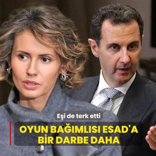Oyun ba��ml�s� devrik Esad'a bir darbe daha... E�i de terk etti
