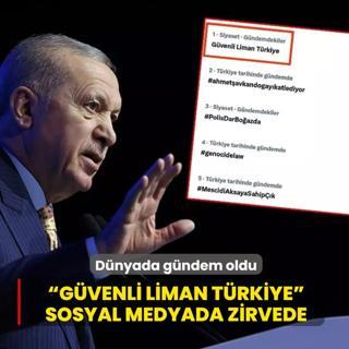 D�nyada g�ndem oldu!  G�venli Liman T�rkiye  sosyal medyada zirvede