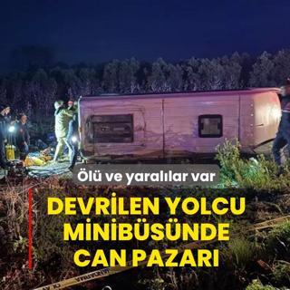 Devrilen yolcu minib�s�nde can pazar�! �l� ve yaral�lar var