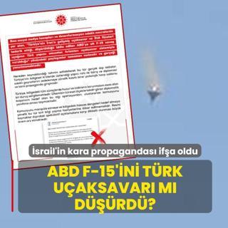 ABD F-15'ini T�rk u�aksavar� m� d���rd�? �srail'in kara propagandas� if�a oldu