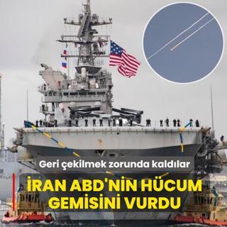 �ran ABD'nin h�cum gemisini vurdu: Geri �ekilmek zorunda kald�lar