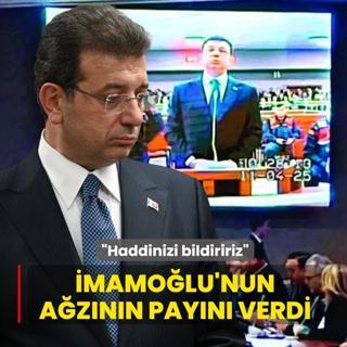 �mamo�lu'nun a�z�n�n pay�n� verdi: Haddinizi a�arsan�z haddinizi bildiririz