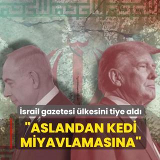 �srail gazetesi �lkesini tiye ald�! �Aslan k�kremesinden kedi miyavlamas�na�
