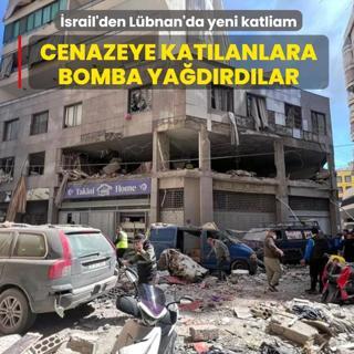 �srail'den L�bnan'da yeni katliam! Cenazeye kat�lanlara bomba ya�d�rd�lar