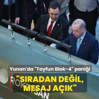 Yunan'da �Tayfun Blok-4� pani�i! �S�radan t�ren de�il, mesaj a��k�