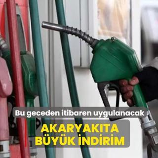 Bu geceden itibaren uygulanacak... Akaryak�ta b�y�k indirim