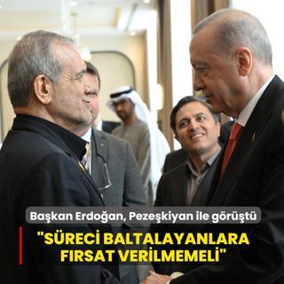 Ba�kan Erdo�an, Peze�kiyan ile g�r��t�... �S�reci baltalayanlara f�rsat verilmemeli�