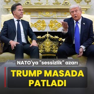 NATO'ya �sessizlik� azar�! Trump masada patlad�