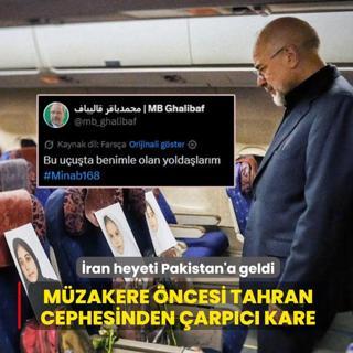 �ran heyeti Pakistan'a geldi... M�zakere �ncesi Tahran cephesinden �arp�c� kare