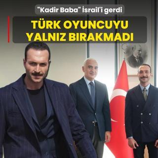 �Kadir Baba� �srail'i gerdi! Bakan Ersoy T�rk oyuncuyu yaln�z b�rakmad�