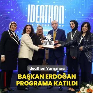Ideathon Yar��mas�... Ba�kan Erdo�an programa kat�ld�