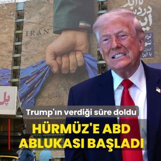 Trump'�n verdi�i s�re doldu: H�rm�z'e abluka ba�lad�