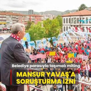 Belediye paras�yla ta��mal� miting