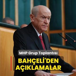 MHP Grup Toplant�s�... Bah�eli'den a��klamalar