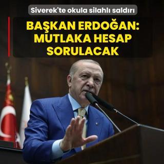 Siverek'te okula silahl� sald�r�... Ba�kan Erdo�an: Kusuru olanlardan hesap sorulacak