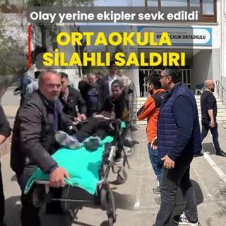 Ortaokula silahl� sald�r�: Olay yerine ekipler sevk edildi
