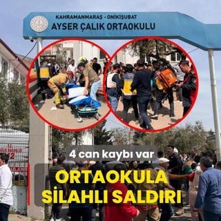 Ortaokula silahl� sald�r�: 4 can kayb� var