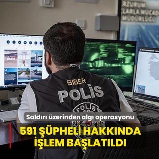 Sald�r� �zerinden alg� operasyonu... 591 ��pheli hakk�nda i�lem ba�lat�ld�