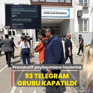 Okul sald�r�lar�yla ilgili provokasyona ge�it yok: 93 Telegram grubu kapat�ld�
