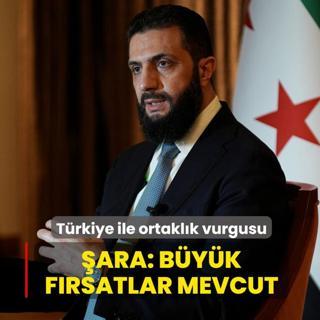 Suriye'den T�rkiye ile ortakl�k vurgusu... �ara: B�y�k f�rsatlar mevcut