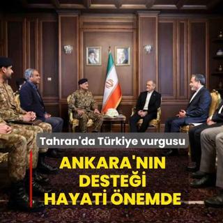 Tahran'da T�rkiye vurgusu: Ankara'n�n deste�i hayati �nemde