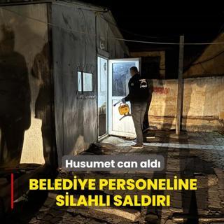Husumet can ald�! Belediye personeline silahl� sald�r�