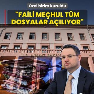 Adalet Bakanl���'nda �zel birim kuruldu! Bakan G�rlek: Faili me�hul t�m dosyalar a��l�yor
