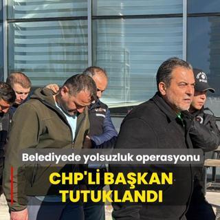Belediyede yolsuzluk operasyonu! CHP'li ba�kan ve 2 belediye personeli tutukland�