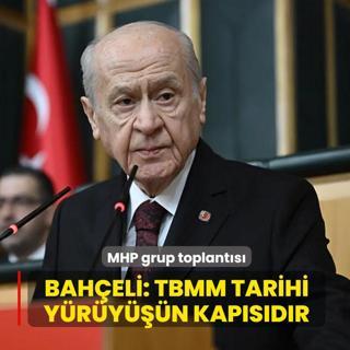 MHP grup toplant�s�! Bah�eli: TBMM tarihi y�r�y���n kap�s�d�r