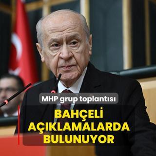 MHP grup toplant�s�: Bah�eli a��klamalarda bulunuyor