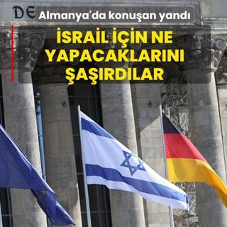 Almanya'da konu�an yand�! �srail'i korumak i�in ne yapacaklar�n� �a��rd�lar
