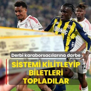 Sistemi kilitleyip biletleri toplad�lar! Derbi karaborsac�lar�na darbe