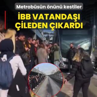 Metrob�s�n �n�n� kestiler! �BB vatanda�� �ileden ��kard�