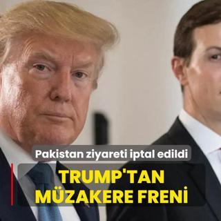 �ran ve ABD aras�nda m�zakere ��kmaz�! ABD bas�n� duyurdu: Trump ziyareti iptal etti