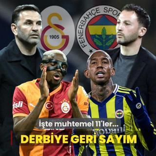 Dev derbiye geri say�m! ��te Galatasaray-Fenerbah�e ma��n�n muhtemel 11'leri...