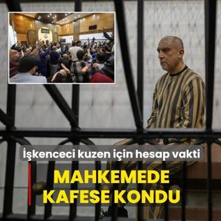 Esed'in i�kenceci kuzeni i�in hesap vakti: Mahkemede kafese kondu