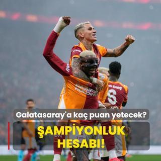 �ampiyonluk hesab�! Galatasaray'a ka� puan yetecek?