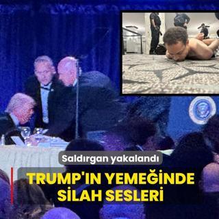 Trump'�n yeme�inde silah sesleri! Sald�rgan yakaland�