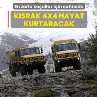 En zorlu ko�ullar i�in sahnede! KISRAK 4x4 hayat kurtaracak