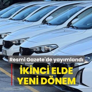 �kinci el otomobilde yeni d�nem: D�zenleme Resmi Gazete'de yay�mland�