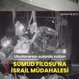 K�resel Sumud Filosu'na �srail m�dahalesi... Uluslararas� sularda zul�m