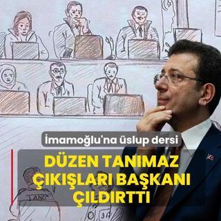 �mamo�lu'na �slup dersi! D�zen tan�maz ��k��lar� ba�kan� da ��ld�rtt�