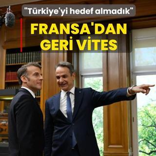 Yunanistan'da ucuz kahramanl��a soyunmu�tu! Fransa'dan geri vites: Macron, T�rkiye'yi hedef almad�