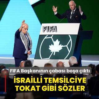FIFA Ba�kan�n�n hamlesi bo�a ��kt�! �srailli temsilciye tokat gibi s�zler
