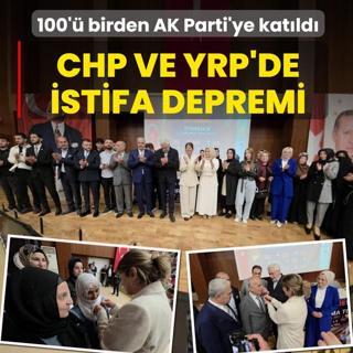 CHP ve YRP'de istifa depremi! 100'� birden AK Parti'ye kat�ld�