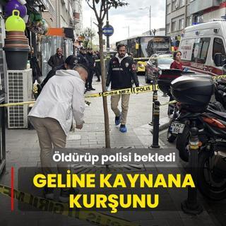 Geline kaynana kur�unu! �ld�r�p polisi bekledi