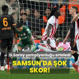 Samsun'da �ok skor! Galatasaray �ampiyonlu�u erteledi