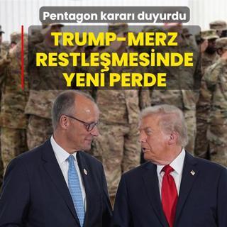 Trump-Merz restle�mesinde yeni perde! Pentagon karar� duyurdu