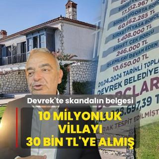 10 milyonluk villaya 30 bin TL'lik �ba�kan� tarifesi! Devrek'te skandal�n belgesi