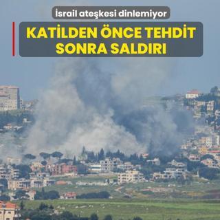 �srail ate�kesi dinlemiyor: Katilden �nce tehdit sonra sald�r�